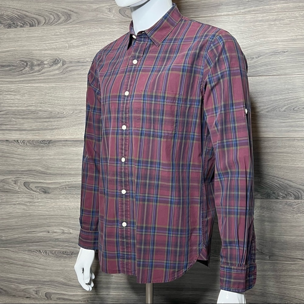Brooks Brothers Mens Plaid Long Sleeve Button Down Shirt size M